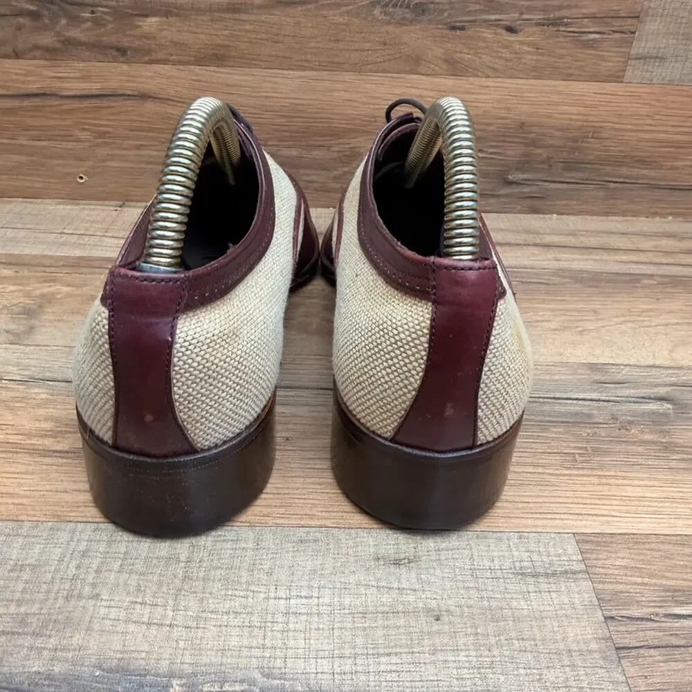 Yves Saint Laurent YSL Size 7.5D Brown Leather  Oxfords shoes